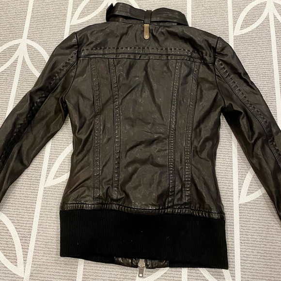 Black Mackage Leather Jacket - Picture 5 of 5
